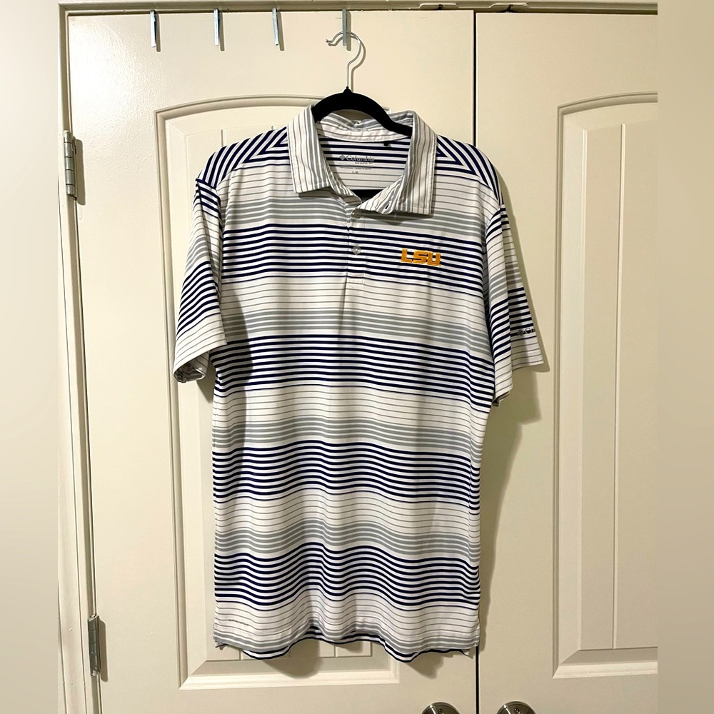 LSU golf polo